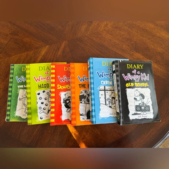 Diary Of A Wimpy Kid Jeff Kinney Books Bundle Of Six One Hard Cover - Picture 2 of 9